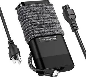 New Slim 90W 65W USB C HP Laptop Charger for HP Spectre X360 Envy Elitebook Chromebook Elite x2 ProBook Type C Power Cord AC Adapter USB C Laptop Charger