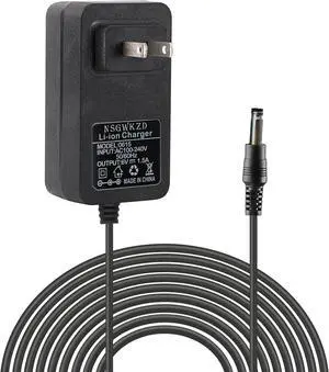 6V 1.5A Power Supply 5.5 X 2.5MM/2.1MM Connctor Plug for Security Cameras LED Lights AC DC Power Adapter Cord 6 FT