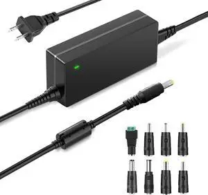 24V 2.5A Power Supply Adapter 100~240V AC to DC 24 Volt 2.5A 2.0A 1.5A 1A 0.5A Converter with 8 Tips for LED Light bar Speaker System Sound bar Humidifier 3D Printer LCD Display and More