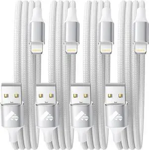 4Pack iPhone Charger 3ft [ MFi Certified] USB Lightning Cable Fast Charging iPhone Charger Cord Braided iPhone Cable Cord Compatible with iPhone 14 13 12 11 Pro Max XR XS X 8 7 6 Plus SE iPad