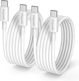 USB C to USB C Cable (4ft 2Pack) 60W Type C to C Charger Cord Fast Charging for iPhone 16 15 Pro Max/Pro/Plus for MacBook Pro Air/iPad mini Pro Air for  Galaxy S24 S23