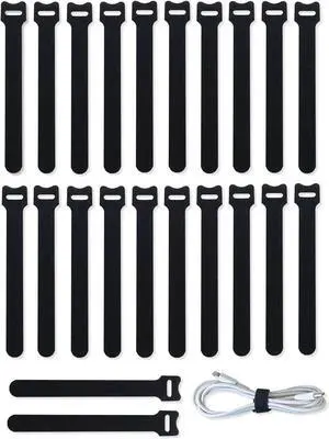 50pcs 4 Inch Cable Ties for Charging Cords Wire Ties Cord Ties Cable Straps Reusable Adjustable Heavy Duty Self-Locking Black