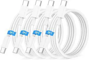 USB C to USB C Cable 3FT for  iPhone 16 15 Charger Cord 4Pack 60W C to C Cable Fast Charging Wire for iPhone 16 15 Pro Plus Pro Max iPad Pro/Air MacBook Pro/Air for Galaxy S24 S23 and More