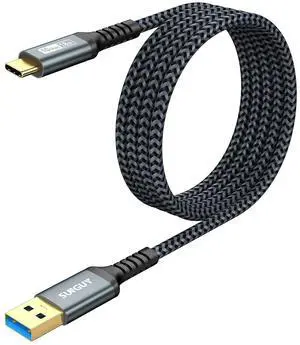 10Gbps USB C 3.1 Gen 2 Cable 4FT USB A to USB C 3A Fast Charging & Data Transfer Android Auto Cable Compatible with iPhone 15/15 Pro Max Galaxy S23 S22 Ultra Note 20 SSD