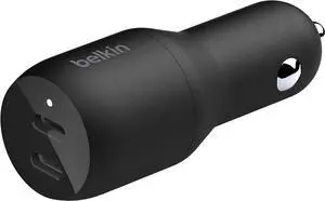 36-Watt Dual-USB Car Charger - Power Delivery 2 18W USB-C Ports with PPS Charging  iPhone 14 14 Pro 14 Pro Max iPhone 13 13 Pro 13 Pro Max  Galaxy AirPods - USB-C Charger