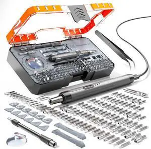 Electric Screwdriver Set Precision Screwdriver Set Magnetic Drill Bit Magnetic Storage Mini Precision Electric Screwdriver Repair Kit for PC RC Electronics