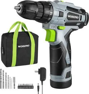 Cordless Drill Driver Kit 12V Electric Screwdriver Driver Tool Kit 3/8 Keyless Chuck Charger and Storage Bag Included