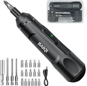 Mini Electric Screwdriver Set 3.7V 800 MAH USB-C Rechargeable Cordless Rotary Tool With 20 pcs Bits Set For Install or Repair