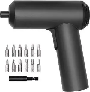 Xiaomi Mi Cordless Screwdriver 3.6V 2000mAh Rechargable Battery. Patented One-piece body with USB-C charging port. High 5-N.m Torque Cordless Portable Screwdriver with 12 pieces of S2 Steel Bits