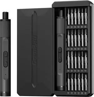 Mini Electric Screwdriver Set 24-in-1 3.7V Precision Screwdriver Set USB-C Rechargeable Small Electric Screw Driver for Phone Camera Laptop Watch Metal Bits for Home DIY Projects