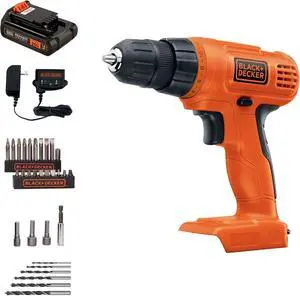 20V MAX POWERCONNECT Power Drill Cordless Drill Driver Electric Screwdriver with 30 Piece Bit Set and Drivers Kit Battery and Charger Included (LD120VA)