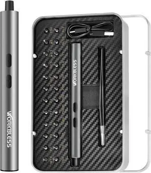Mini Electric Screwdriver 3.7V Precision Screwdriver Set 24-in-1 Magnetic Bits USB-C Rechargeable Repair Tool Set for Phone Laptop/Camera/Watch/Electronics Repair