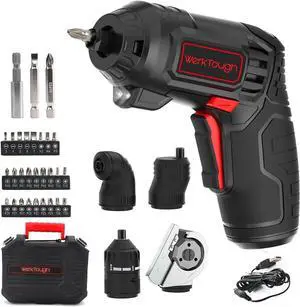 4V Cordless Rechargeable Screwdriver Max 10Nm Electric Power Screwdriver Set with Cutting Head for Plastic/Fabric/PVC/Cardboard 1500mAh Fast USB-C Charging 27 Bits