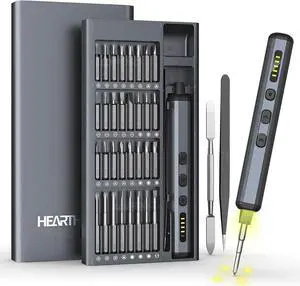 Electric Screwdriver Cordless Tool Set 72 PC Rechargeable Power Screwdriver Torx Phillips Triangle Pentalobe Automatic-Battery Electronics Kit for Macbook Computer Laptop Ps5 Xbox Switch Glasses