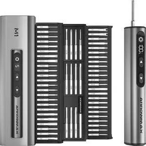 AM 7.4V Mini Electric Screwdriver Precision Electric Screwdriver Set 60 in 1 Magnetic Bit 5 Torque Settings 5/32Hex Repair Tools For Phone Camera Laptop Watch (M1)