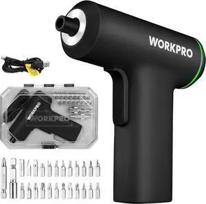 Electric Cordless Screwdriver Set 4V USB Rechargeable Lithium-ion Battery Power Screwdriver Kit with LED Light Screw Gun with 28pcs Accessories for Home Office Apartment Repair