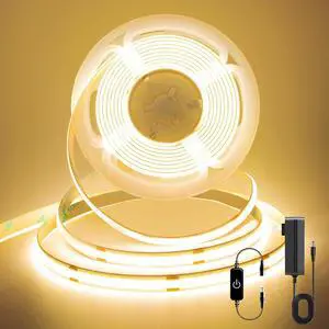 COB LED Strip LED Strip Lights 3M/9.84ft Touch Dimmable LED Strips CRI90+ 2700K Warm White cob led 960LEDs 24V LED Tape Lights Indoor for Bedroom Kitchen TV Mirror Cabinet