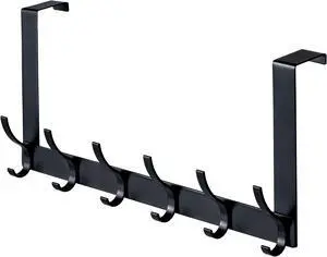 Over The Door Hooks Sturdy Door Hanger Towel Rack Towel Hooks for Bathroom 12 Hooks Large Over The Door for Bathroom BedroomKitchen