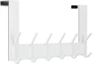 Over The Door Hooks Over Door Towel Rack Door Hanger Door Coat Hanger Door Coat Rack Door Hooks for Hanging Clothes Back of Door White