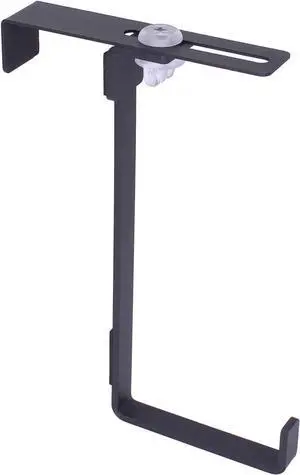 Over The Door Hooks Door Hanger Adjustable Width and Tool-Free Installation Large Size Coat Hook 4 pcs  Black