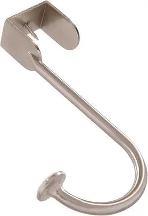 Hardware Essentials 852330 Over The Door Hook Satin Nickel