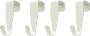 Over The Cabinet Door Hooks Door Hanger 4Pack Single HookThickness Over 0.8Inch is Not Suitable