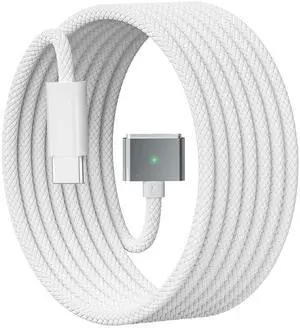 140W USB-C to Magnetic 3 Cable Compatible with MacBook Pro 2021 M1 Pro & Max Chip 14 16 MacBook Air 2022 M2 MacBook Pro 2023 M2 Pro & Max Chip 14 16 Safe 3 Cable for MacBook - 6.6ft