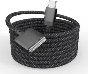 USB-C to Magnetic 3 Cable Compatible with Magsafe Charging Cable for 14 16 MacBook Pro 2024 M3 Pro & Max MacBook Air 2022 M2 Pro 2023 M2 Pro & Max - 6.6ft Black