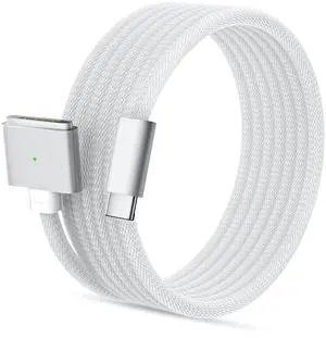 140W USB-C to Magnetic 3 Safe Charging Cable(2 M/6.6 ft) for M4 MacBook Air Pro Charger Magnetic Charger Cord for MacBook Pro (16/142024/2023/2021) Air (15/13M4 2025 M3 2024 M2 2023 M2 2022)