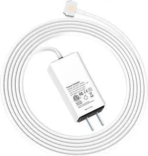 60W MacBook Pro Charger - Magnetic T-Tip Power Adapter | Fast & Safe Charging for MacBook Pro 13 Retina (Late 2012) MacBook Air | Compact & Durable Replacement for Genuine Adapter
