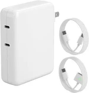 Mac Book Pro Charger 280W USB C Charger Fast Charger Adapter Compatible with MacBook pro/Air 13 14 15 16 inch ipad Pro  Galaxy and All USB C Device (2 Cables Included)
