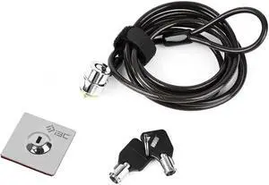 Laptop Cable Lock Hardware Security Cable Lock with Keys Anti Theft Combination Lock for Laptop Monitor Compatible with Tablet Surface Projector and Other Electronic Devices