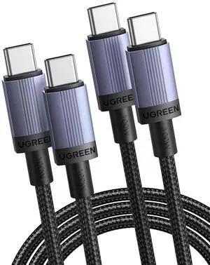 100W 2-Pack USB C Cable Fast Charging Type C Cord USB C Charger Cable for iPhone 17/16/14 MacBook Pro/Air Galaxy S25/S25/S24 iPad Pro/Air Pixel 9/8 Switch AirPods 10FT