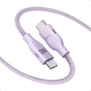 Nano USB C Cable 240W 6FT Flexible Multi-Color Braided Cord Fast Charging Type C Charger for iPhone 17 Series MacBook Pro and More(Purple)