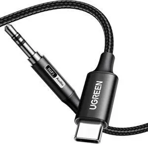 USB C to Aux Type C to 3.5mm Audio Adapter Hi-Res 32bit/384KHz Stereo Cord Headphone Male Car Auxiliary Cable Compatible with iPhone 17 16 15 Pro Max Galaxy S25 S24 Ultra iPad Pixel 9 3.3FT