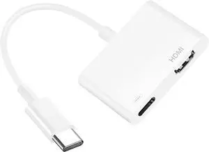 USB C to HDMI Nylon Braided Adapter [ MFi Certified] 1080P Video & Audio Sync Screen Converter Digital AV Adapter Compatible With iPhone 16/16Plus/16 Pro/16Pro Max/15/15Pro/Max to HDTV Projector