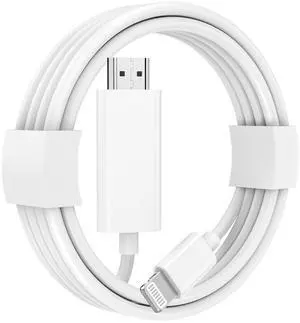 [ MFi Certified] Lightning to HDMI Cable Adapter for iPhone to HDTV 1080P Digital AV Adapter Sync Screen Connector Compatible for iPhone 14 13 12 11 Pro Max XR X 8 7 to TV Projector Monitor