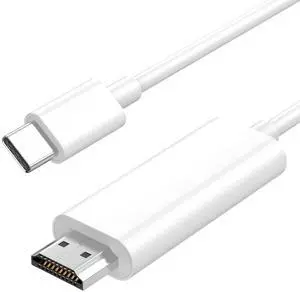 [MFi Certified] USB C to HDMI Adapter for iPhone 17 16 15 to TV 4K@60Hz Type-C to HDMI Adapter Cable 6FT for iPhone 17 16 Pro Max/15 to HDTV Projector Monitor Outdoor TV