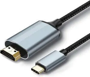 USB-C to HDMI Adapter Cable for iPhone 16 & 15  6.6FT 1080P HD Syncs Video & Audio YouTube to TV Output Compatibility