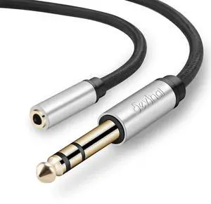 1/4 inch to 3.5mm Female Long Headphone Extension Cable 6.35mm to 3.5mm (1/8 inch) Female TRS Adapter Quarter inch to Minijack Female Stereo Cord Converter Connector 10 feet/ 3M 1/4 inch to 3.5mm Female Long Headphone Extension Cable 6.35mm to 3.5mm (1/8 inch) Female TRS Adapter Quarter inch to Minijack Female Stereo Cord Converter Connector 10 feet/ 3M