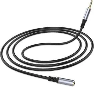 Headphone Extension Cable (1M/3.3FT) 3.5mm Aux Jack Audio Extension Cable Male to Female 24K Gold Plated Hi-Fi Sound Stereo Aux Extender Cord for Headset iPhone iPad Smartphones Tablets & More