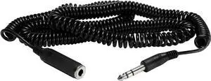 1/4-Inch Stereo Headphone Extension Cord 25 feet Coiled