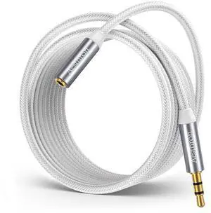 Headphone Extension Cable 3.3 FT 3.5MM Male to Female Extension Cable- 1/8 Aux Audio Cord Jack Extender Nylon Braided for Smartphones Tablets Media Player