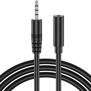 Headphone Extension Cable 4 Pole TRRS 3.5mm Extension Audio Cord Male to Female Stereo Audio Cable for Headset iPhone iPad Smartphones Tablets Media Players and More (3.3ft)