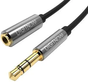 Headphone Extension Cable 3.5mm TRS Male to Female Stereo Extension Cord Adapter 1/8 Male to 1/8 Female Audio Aux Jack Extender for Amplifiers Guitar Keyboard Piano Home Theater Mixing Console
