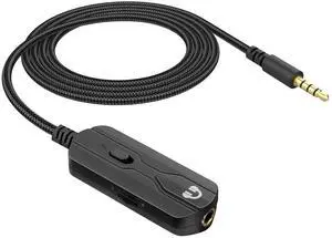 3.5mm Headphone Extension Cable with Volume Control and Mute Male to Female Audio Cable Cord Compatible with  700 QC45 QC35 II Sony MDR-XB920 WH-1000XM3 Headphones 5Ft