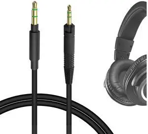 Geekria Audio Cable Compatible with ATH ATH-M70x/M60x/M50x /M40x M50xrd M50xwh Headphones 2.5mm Aux Replacement Stereo Cord (4 ft/1.2 m)