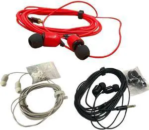 3 Pack 10FT Earbuds 3.5mm Stereo 3 Pole Headset Earphones 3 Meter Long Extension Wired Cord Cable Earphone Monitor in-Ear Headphone for Live Streamer Webcast Broadcast Phone Computer
