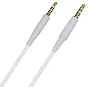 QC45 Audio Cord Replacement 2.5mm Stereo Jack Cables for  On-Ear 2 OE2i QuietComfort45 QC25 QC35II QC35 Soundlink SoundlinkII SoundTrue NC700 Headphones(White)