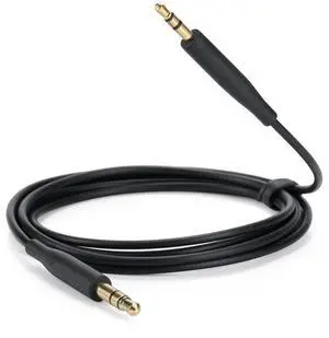 Replacement Aux Cable Cord Wire 3.5mm to 2.5mm for  NC700 QuietComfort QC25 QC35 QC35II QC45 Headphones (No Mic) (Black)